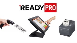 Vendita al banco con Touch screen Lettore barcode e Registratore di cassa  Ready Pro [upl. by Neelloj]