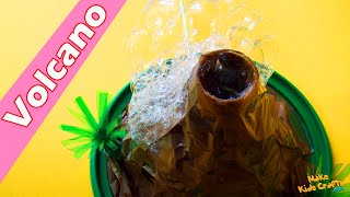 How to make a Simple Volcano  Volcano Model Making  Volcano Eruption  Homemade Volcano Craft DIY [upl. by Jovi440]