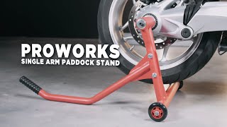 Proworks Single Arm Paddock Stand [upl. by Vyse]