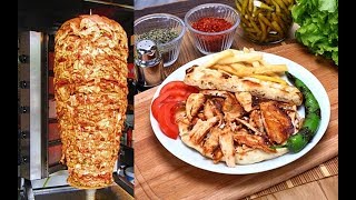 Turkish Doner Chicken Kebap Recipe Traditional Food [upl. by Brocklin]