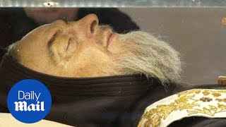 Mystic saint Padre Pio gets moved to the Vatican  Daily Mail [upl. by Harp]