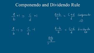 Componendo and Dividendo Rule  Kamaldheeriya [upl. by Donal]