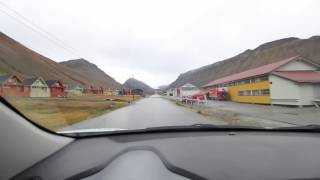 Drive around Longyearbyen Svalbard [upl. by Trevor791]