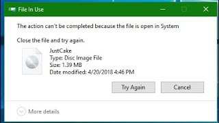 How to Solve  Cant Delete ISO file [upl. by Sinnylg]