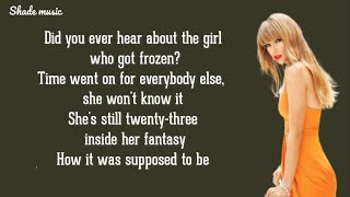 Taylor Swift  right where you left me Lyrics [upl. by Mientao]