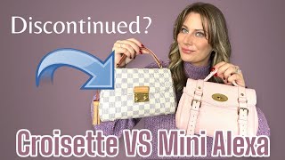 MULBERRY MINI ALEXA VS LOUIS VUITTON CROISETTE [upl. by Cadmann]