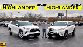 WORTH THE UPGRADE  2020 Toyota Highlander vs 2019 Toyota Highlander Comparison [upl. by Enyalb434]