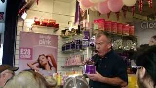 A seller promoting perfume in Londons Oxford Rd [upl. by Tesler748]