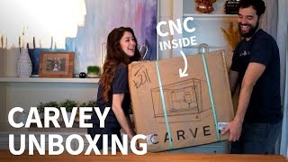 Carvey unboxing amp first run CNC milling  3D carving machine [upl. by Stu835]