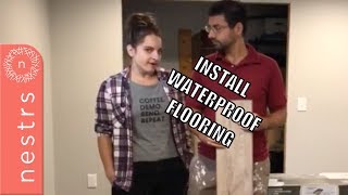 How To Install NuCore Waterproof Flooring  Nestrs [upl. by Katzir]