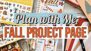 Happy Planner Fall Projects PageBucket List Planything New Fall 2023 Release Flip Through [upl. by Quirita]