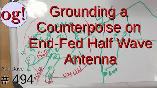 Grounding a Counterpoise on EndFed Half Wave Antenna 494 [upl. by Bindman]