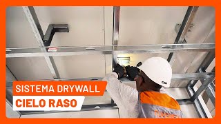 RetadoresDeAcero 5 Cielo raso en Drywall con TUPEMESA [upl. by Haroved]