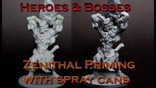 Painttech 07  Zenithal Priming with Spray Cans [upl. by Nauqe]