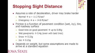 Lecture 09 Sight Distance [upl. by Remled]