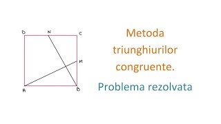 Congruenta triunghiurilor  Problema rezolvata clasa a 6a [upl. by Ahsiele]