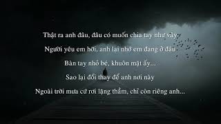 Lyrics Thất Tình Trịnh Đình Quang [upl. by Kerianne]