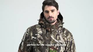 Venustas Mens Heated Silent Hunting Jacket 74V  Next Camo G2™ [upl. by Bee]