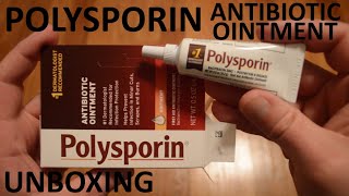 Unboxing Polysporin Antibiotic Ointment 05 OZ Tube [upl. by Sergio271]