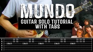 Mundo  IV Of Spades Live on WISH 1075 BUS  Guitar Solo Tutorial with Tabs [upl. by Notrub]