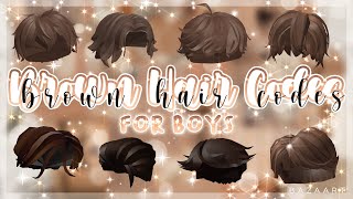 Brown Hair Codes amp Links for Boys Short Hair  Roblox Bloxburg [upl. by Bohs]