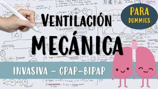 VENTILACIÓN MECÁNICA PARA DUMMIES Invasiva NoInvasiva VMI VMNI CPAP Bipap [upl. by Dewie]