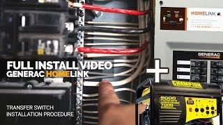 How I Installed the Generac Generator Transfer Switch  Full Install  Home Link [upl. by Hatfield]