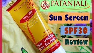 Patanjali Sun Screen Spf 30 Review  Natural Moisturizer  Indian Mom on Duty [upl. by Lesli]