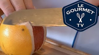 Chef Tip  How to Peel and Segment a Grapefruit [upl. by Trinatte628]