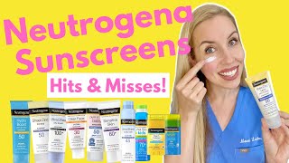 The Truth About Neutrogena Sunscreen Hits and Misses  NOT SPONSORED  Dermatologist Reviews [upl. by Leuname389]