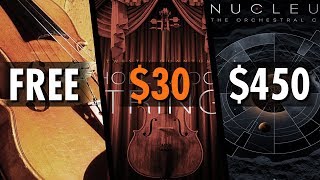 FREE vs 30 vs 450 Orchestra VST  6 Sample Libraries Comparison [upl. by Rahas]