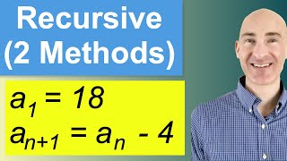 Write Recursive Formulas for Sequences 2 Methods [upl. by Bradan434]