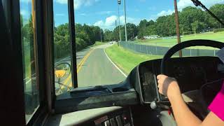 2001 Freightliner FS65 School Bus Ride in Durham NC Bus 429 [upl. by Gombach]