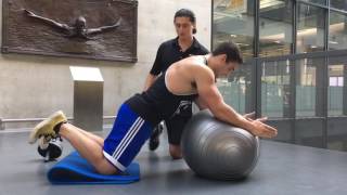 Trainer Tips Stability Ball Rollout [upl. by Rogerio]