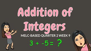 ADDITION OF INTEGERS  GRADE 6 [upl. by Nedia]