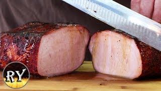 Smoking Pork Loin  Start To Finish On The Weber Kettle [upl. by Ainivad845]