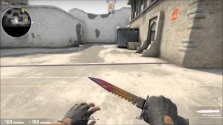 CSGO M9 Bayonet  Fade Factory New SkinAnimation  AK hardened Stattrak [upl. by Archibald]