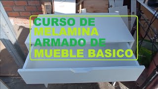 CURSO DE MELAMINA  ARMADO DE MUEBLE BASICO [upl. by Epilif]