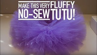 TUTORIAL DIY No Sew Fluffy Tutu [upl. by Anaitsirhc329]