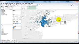 04Geospatial visualization using Tableau Uber Data [upl. by Eldreda]