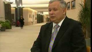 EuroNews  EN  Interview Jaroslaw Kaczynski [upl. by Yht660]