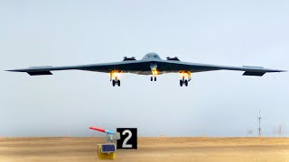 B2 Spirit Take Off and Landing US Air Force [upl. by Harleigh474]