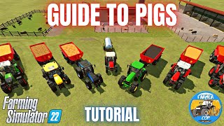 GUIDE TO PIGS  Farming Simulator 22 [upl. by Glover]