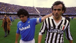 Michel Platini Vs Maradona 1986  Juventus x Napoli [upl. by Arvid]