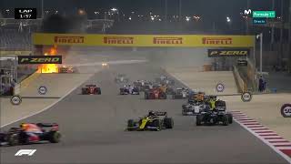 ACCIDENTE ROMAIN GROSJEAN ROMAIN GROSJEAN CRASH  Formula 1 Bahrain GP [upl. by Towbin]