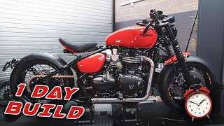 Rebuilding a Triumph Bobber in JUST 1 DAY  Dawn to Dusk Challenge [upl. by Odysseus767]