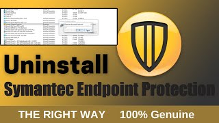 How To Uninstall Symantec Endpoint Protection [upl. by Neetsirhc985]