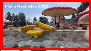 Freizeitpark Plohn  Neuheiten 2022 Vorstellung  Der verzauberte Pilz amp Kettenkarussell Pilzflieger [upl. by Eldnek]