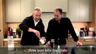 aerolatte  milk frother makes three layer caffè latte macchiato [upl. by Haidebez]