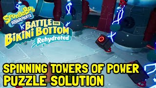 Spongebob Battle For Bikini Bottom Rehydrated Mermalair Spinning Towers Of Power Puzzle Solution [upl. by Elmer]